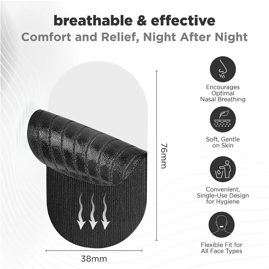 Mouth Tape Anti Snoring Patches (Pack of 15)